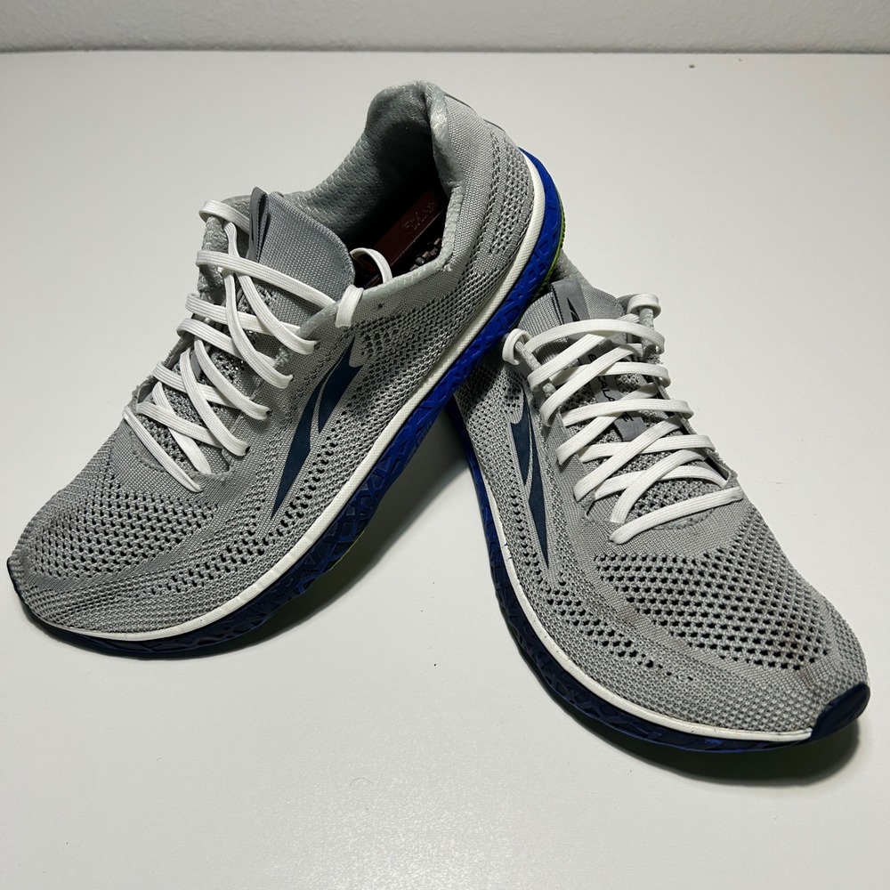 Altra Escalante Racer Mens 11.5 Gray Blue Running Shoes ALM1933B242